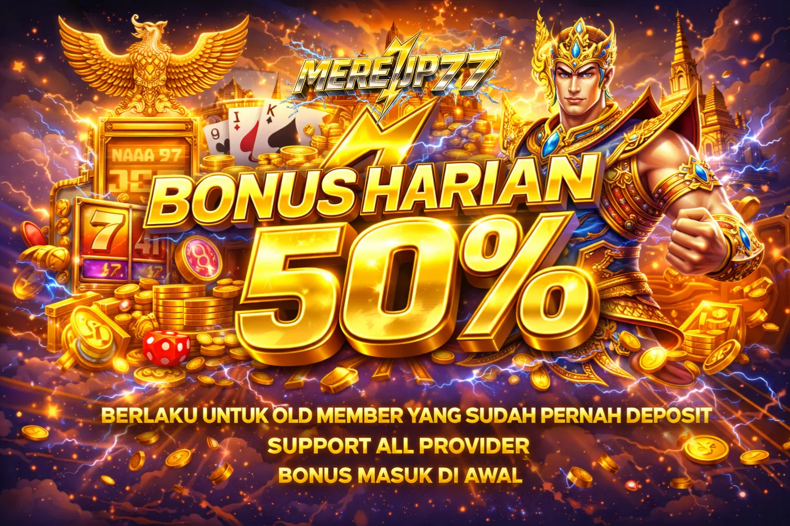 BONUS HARIAN 50%
