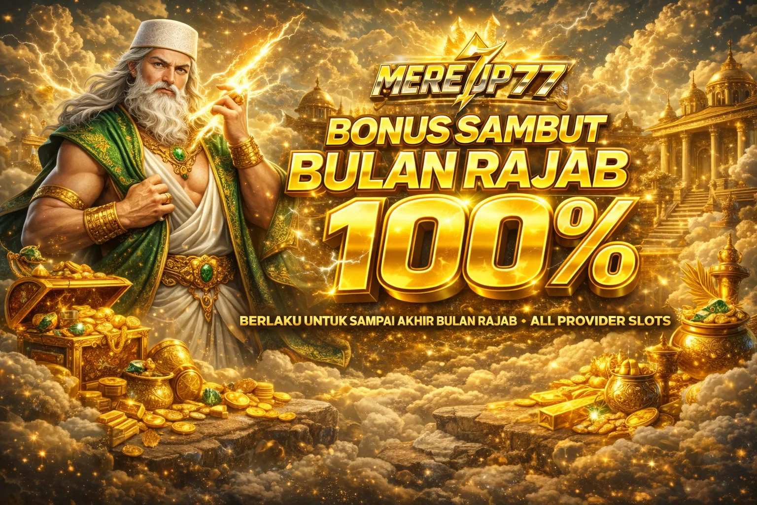 BONUS SAMBUT RAJAB 100%